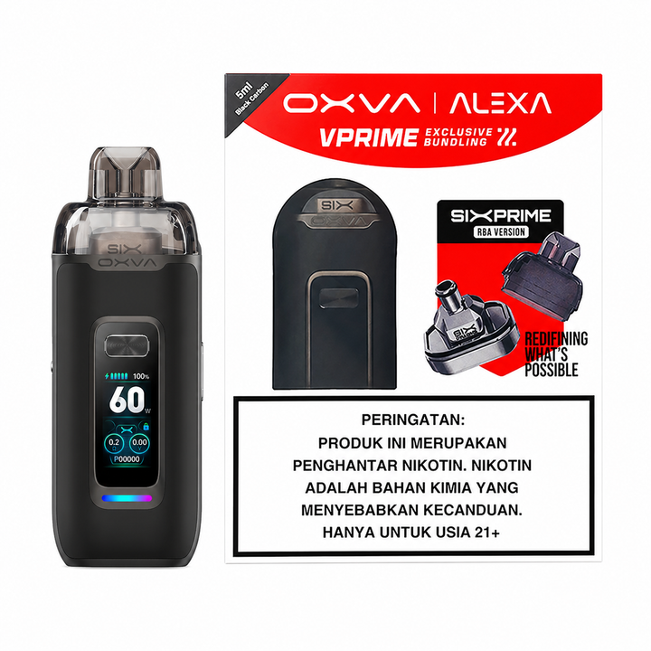 OXVA Vprime Pod X ALEXA Six Prime – OXVA.ID